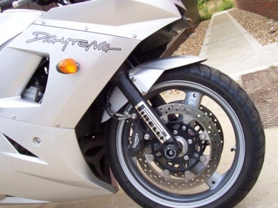 Chrániče přední vidlice, Triumph Daytona 600/650, TT 600, Speed Four, černé
